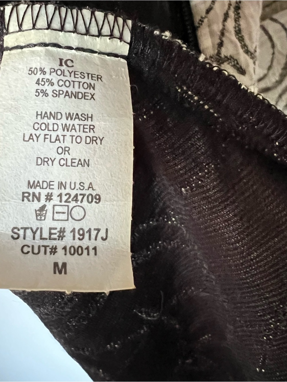 IC by Connie K Textured Swing Jacket Cream Black Abstract Swirl Size M - Picture 6 of 6